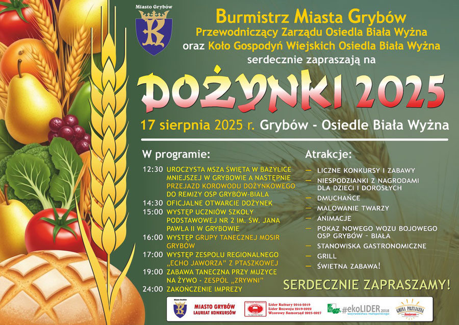 dożynki 2025 Grybów