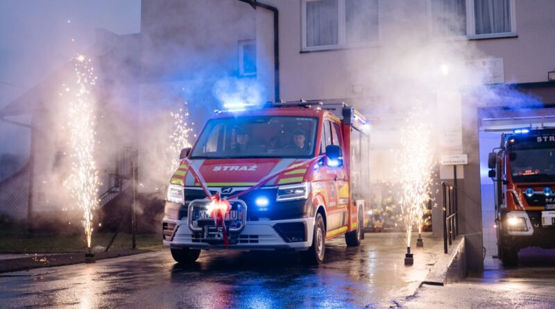 nowy wóz strażacki Krużlowa Wyżna