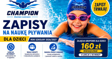 Zapisy na naukę pływania dla dzieci w Korzennej na rok szkolny 2026/2027 - Szkoła Pływania CHAMPION.