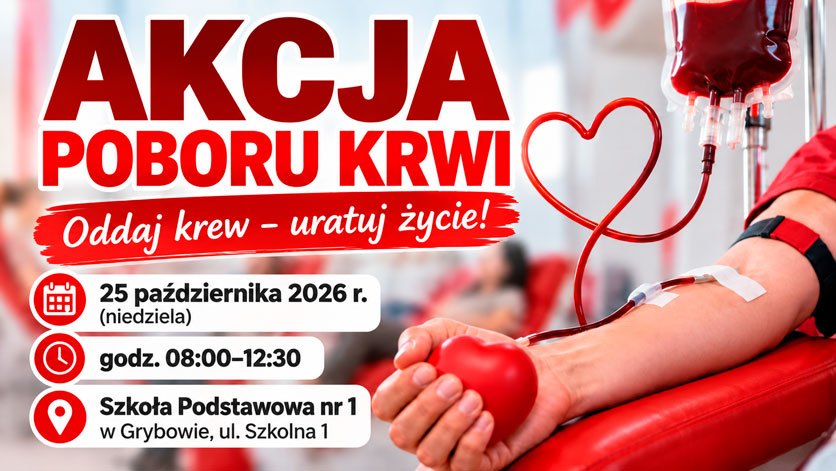 Oddajesz krew w Grybowie? Możesz zyskać dzień wolny od pracy. Akcja już 25 października.